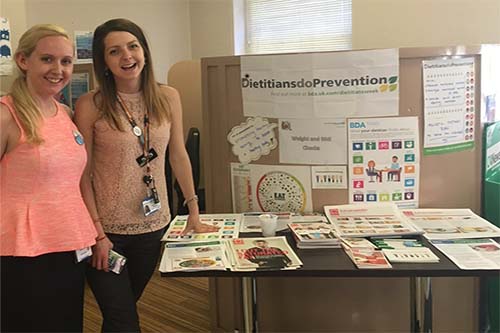 St Pancras Dietitians Week stall